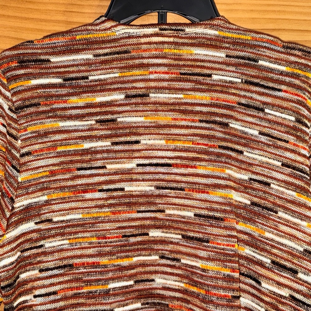 Ruby Rd. Women’s Multicolor Striped Open Cardigan… - image 9